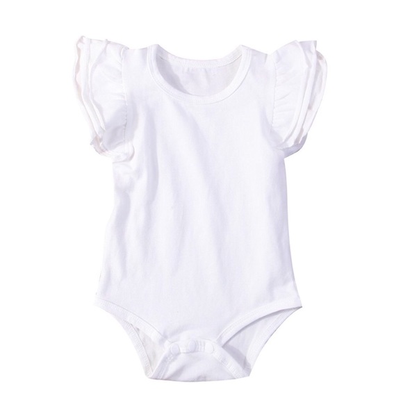 Sofia White Ruffle Romper - Picture 5 of 5